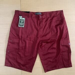 Jeanstation Superior Men's Size 50 Flat Front Cargo Shorts Big & Tall Brand New